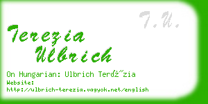 terezia ulbrich business card